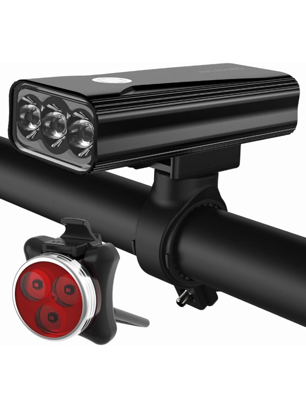 Super Bright USB C Rechargeable Bike Lights Set, 1200 Lumen Front & Rear LED for